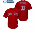 Boston Red Sox #11 Rafael Devers Replica Red Alternate Home Cool Base Baseball Jersey