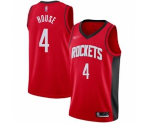 Houston Rockets #4 Danuel House Swingman Red Finished Basketball Jersey - Icon Edition