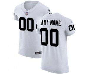 Oakland Raiders Customized White Vapor Untouchable Elite Player Football Jersey