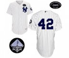New York Yankees #42 Mariano Rivera Authentic White GMS The Boss Baseball Jersey