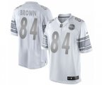 Pittsburgh Steelers #84 Antonio Brown Limited White Platinum Football Jersey