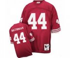 San Francisco 49ers #44 Tom Rathman Authentic Red Football Jersey