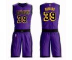 Los Angeles Lakers #39 Dwight Howard Authentic Purple Basketball Suit Jersey - City Edition