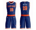 New York Knicks #19 Willis Reed Swingman Royal Blue Basketball Suit Jersey - Icon Edition