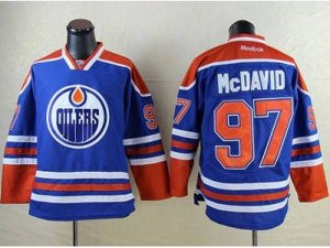 Edmonton Oilers #97 Connor McDavid Light Blue Stitched NHL Jersey