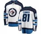 Winnipeg Jets #81 Kyle Connor Fanatics Branded White Away Breakaway NHL Jersey