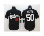Los Angeles Dodgers #50 Mookie Betts Black 2020 Cool Base Jersey