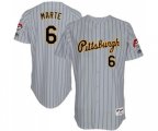Pittsburgh Pirates #6 Starling Marte Authentic Grey 1997 Turn Back The Clock Baseball Jersey