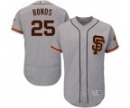 San Francisco Giants #25 Barry Bonds Grey Alternate Flex Base Authentic Collection Baseball Jersey