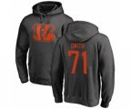 Cincinnati Bengals #71 Andre Smith Ash One Color Pullover Hoodie