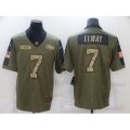 Denver Broncos #7 John Elway Camo 2021 Salute To Service Limited Player Jersey