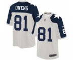 Dallas Cowboys #81 Terrell Owens Limited White Throwback Alternate Football Jersey