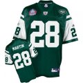New York Jets #28 Curtis Martin Green Team Color Hall of Fame 2012 Premier EQT Throwback NFL Jersey