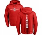 Houston Rockets #0 Russell Westbrook Red Backer Pullover Hoodie
