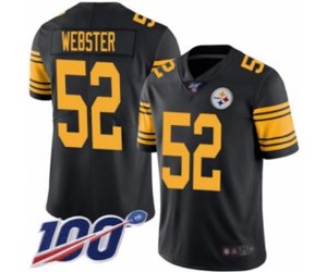 Pittsburgh Steelers #52 Mike Webster Limited Black Rush Vapor Untouchable 100th Season Football Jersey
