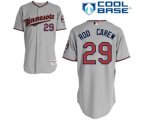 Minnesota Twins #29 Rod Carew Replica Grey Road Cool Base Baseball Jersey