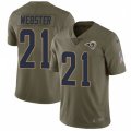 Los Angeles Rams #21 Kayvon Webster Limited Olive 2017 Salute to Service NFL Jersey
