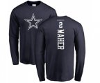 Dallas Cowboys #2 Brett Maher Navy Blue Backer Long Sleeve T-Shirt