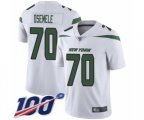 New York Jets #70 Kelechi Osemele White Vapor Untouchable Limited Player 100th Season Football Jersey