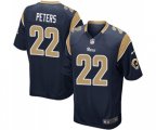 Los Angeles Rams #22 Marcus Peters Game Navy Blue Team Color Football Jersey