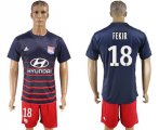 2017-18 Lyon 18 FEKIR Away Soccer Jersey