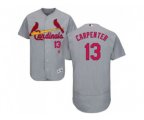 St. Louis Cardinals #13 Matt Carpenter Grey Flexbase Authentic Collection Stitched Baseball Jersey