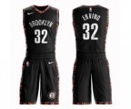 Brooklyn Nets #32 Julius Erving Authentic Black Basketball Suit Jersey - City Edition