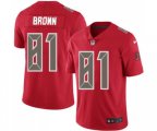 Tampa Bay Buccaneers #81 Antonio Brown Red Stitched NFL Limited Rush Jersey