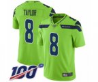 Seattle Seahawks #8 Jamar Taylor Limited Green Rush Vapor Untouchable 100th Season Football Jersey