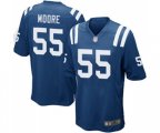 Indianapolis Colts #55 Skai Moore Game Royal Blue Team Color Football Jersey