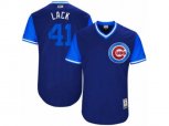 Chicago Cubs #41 John Lackey Lack Authentic Navy Blue 2017 Players Weekend MLB Jersey