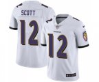 Baltimore Ravens #12 Jaleel Scott White Vapor Untouchable Limited Player Football Jersey