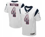 Houston Texans #4 Deshaun Watson Elite White Road Drift Fashion Football Jersey