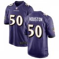 Baltimore Ravens #50 Justin Houston Nike Purple Vapor Limited Player Jersey