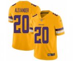 Minnesota Vikings #20 Mackensie Alexander Limited Gold Inverted Legend Football Jersey