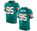 Miami Dolphins #95 William Hayes Elite Aqua Green Alternate Football Jersey