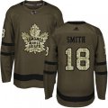 Toronto Maple Leafs #18 Ben Smith Authentic Green Salute to Service NHL Jersey