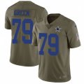 Dallas Cowboys #79 Chaz Green Limited Olive 2017 Salute to Service NFL Jersey