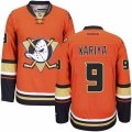 Anaheim Ducks #9 Paul Kariya Authentic Orange Third NHL Jersey
