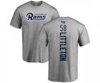 Los Angeles Rams #58 Cory Littleton Ash Backer T-Shirt
