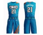 Oklahoma City Thunder #21 Andre Roberson Swingman Turquoise Basketball Suit Jersey - City Edition