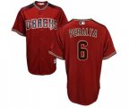 Arizona Diamondbacks #6 David Peralta Replica Red Brick Alternate Cool Base Baseball Jersey