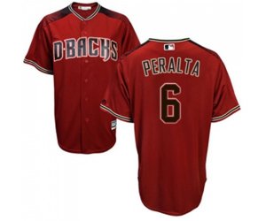 Arizona Diamondbacks #6 David Peralta Replica Red Brick Alternate Cool Base Baseball Jersey