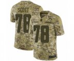 Los Angeles Chargers #78 Trent Scott Limited Camo 2018 Salute to Service Football Jersey