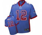 Buffalo Bills #12 Jim Kelly Elite Royal Blue Drift Fashion Football Jersey