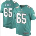 Miami Dolphins #65 Anthony Steen Elite Aqua Green Team Color NFL Jersey
