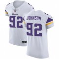 Minnesota Vikings #92 Tom Johnson White Vapor Untouchable Elite Player NFL Jersey