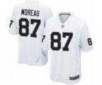 Oakland Raiders #87 Foster Moreau Game White Football Jersey