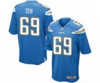 Los Angeles Chargers #69 Sam Tevi Game Electric Blue Alternate Football Jersey