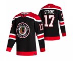 Chicago Blackhawks #17 Dylan Strome Black 2020-21 Reverse Retro Alternate Hockey Jersey